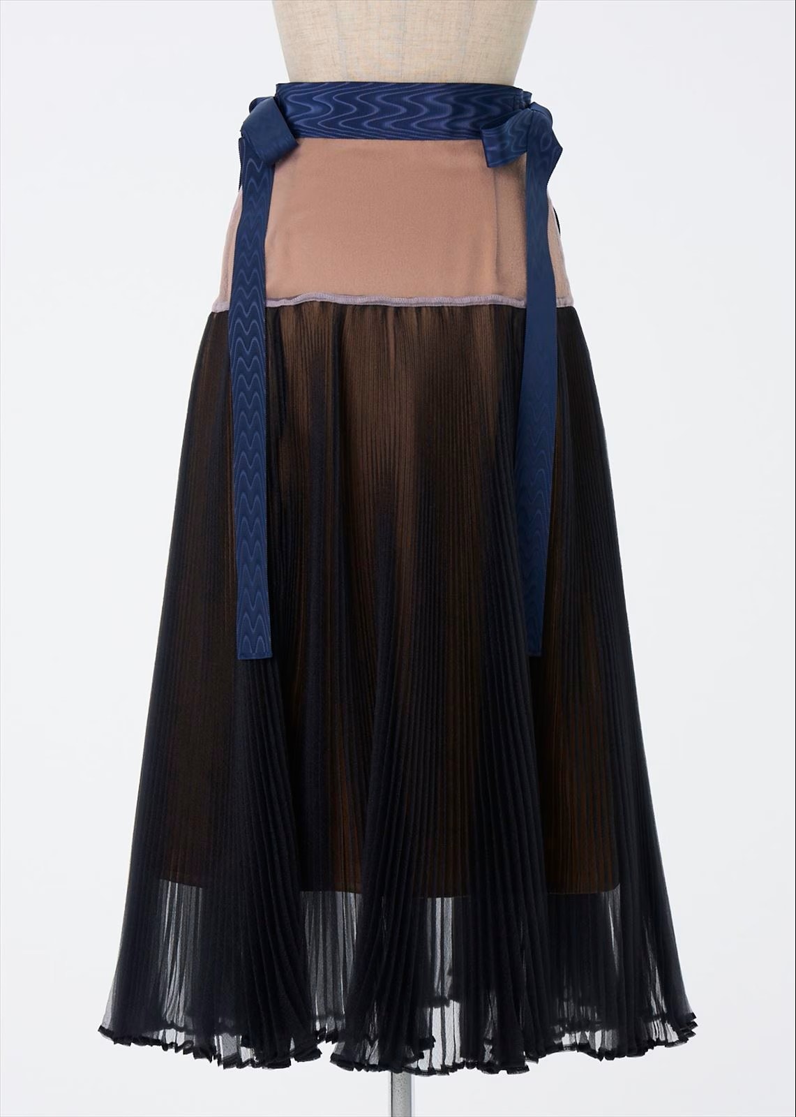 ウエストリボンプリーツスカート