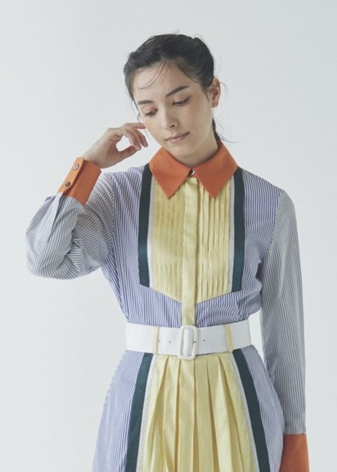 カラーブロックシャツ | ITEM CATEGORY,TOPS／トップス | ADELLY