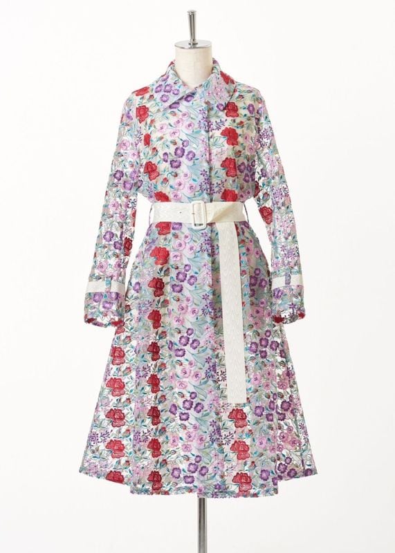 フラワー刺繍マルチカラーワンピース | ITEM CATEGORY,DRESS／ドレス