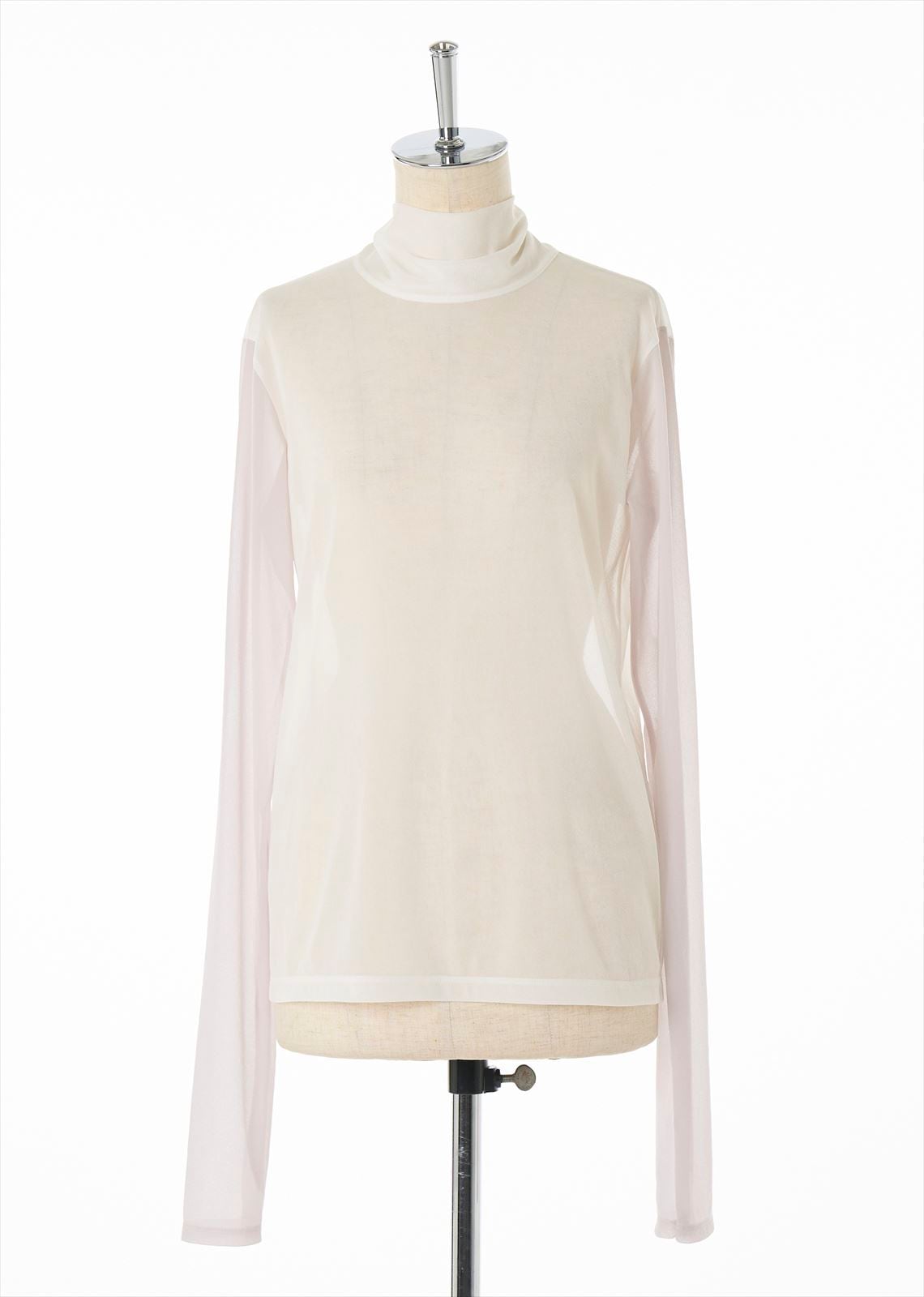 シースルーリボンタイカットソー