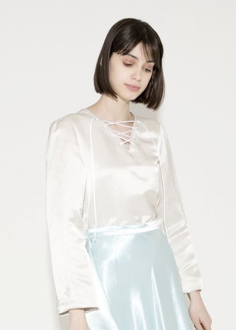 apolina 2024 AW ブラウス レースアップブラウス | COORDINATE | ADELLY ONLINE SHOP