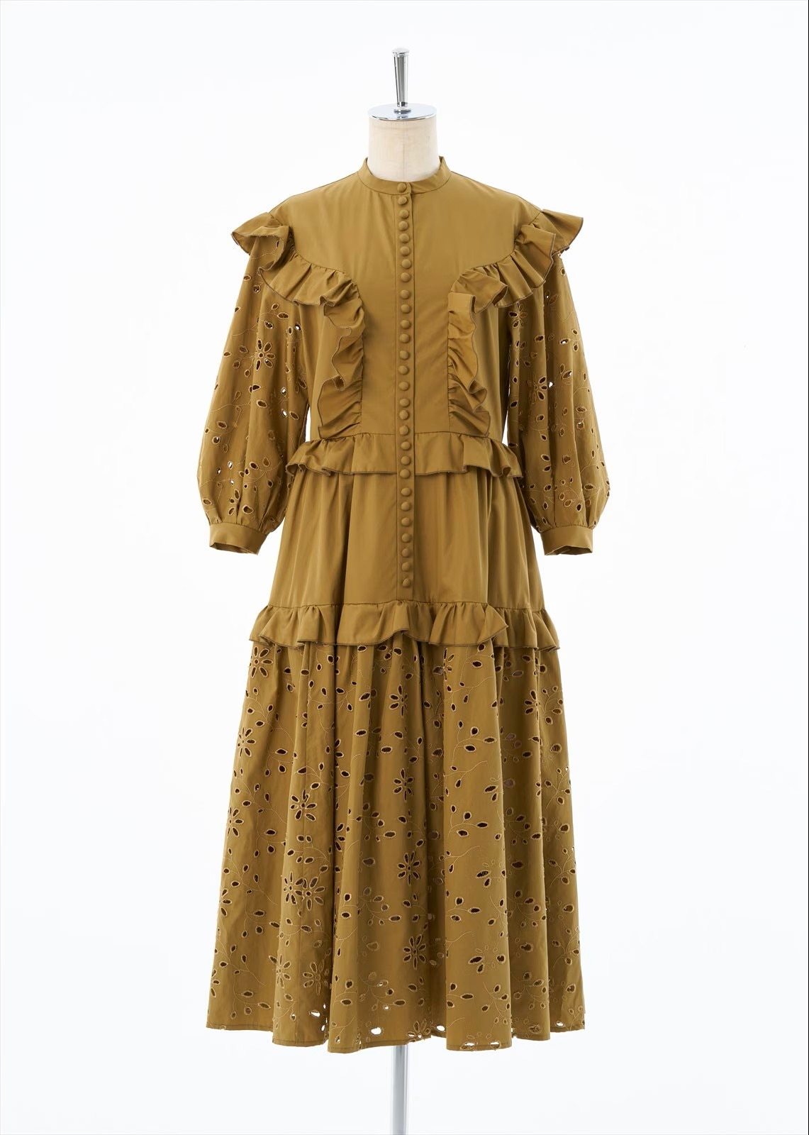 フリルティアードワンピース