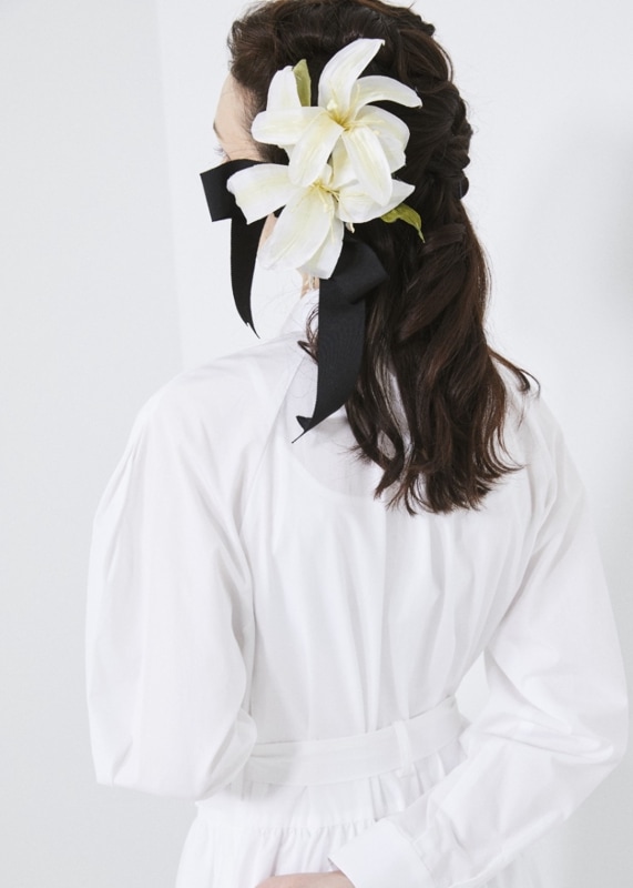adellyユニセックス パネルワークリボンシャツ UNISEX＞パネルワークリボンシャツ | すべての商品 | ADELLY