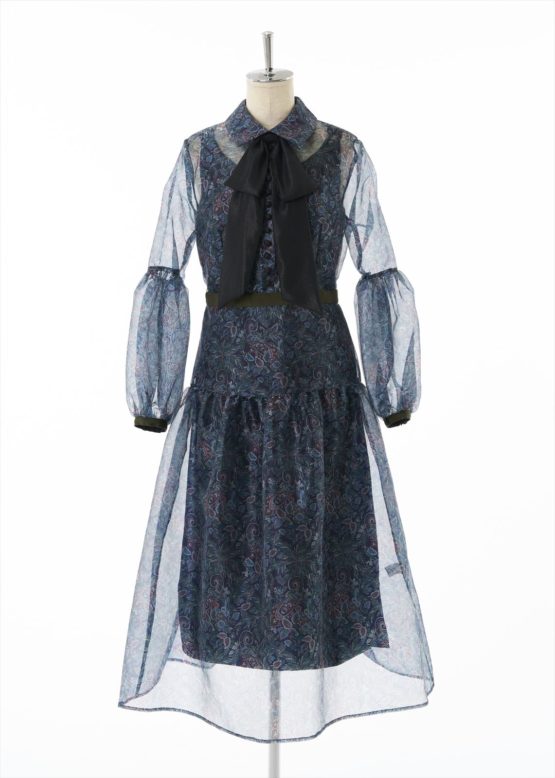 フロントリボンパフスリーブワンピース | NEW | ADELLY ONLINE SHOP