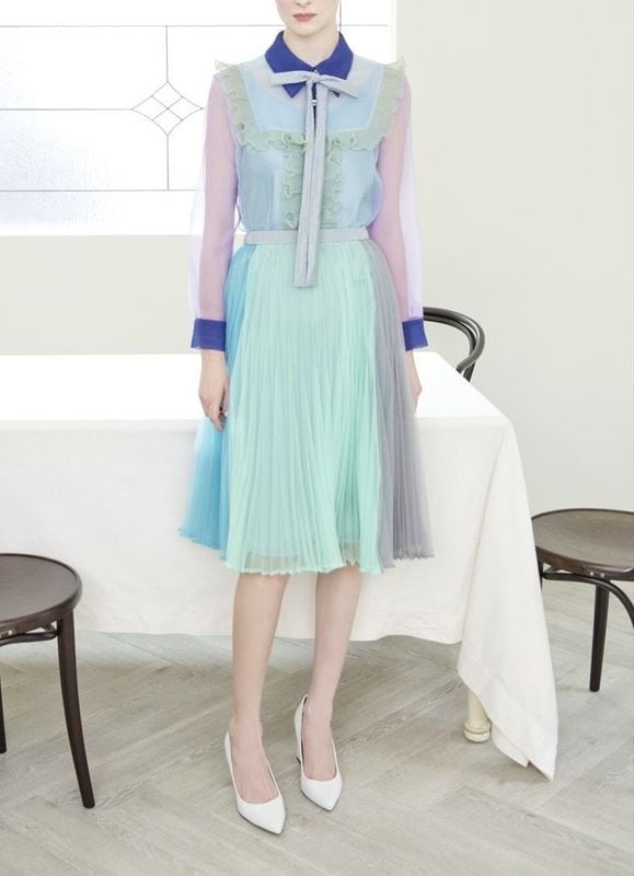 UNISEX＞パネルワークリボンシャツ | すべての商品 | ADELLY