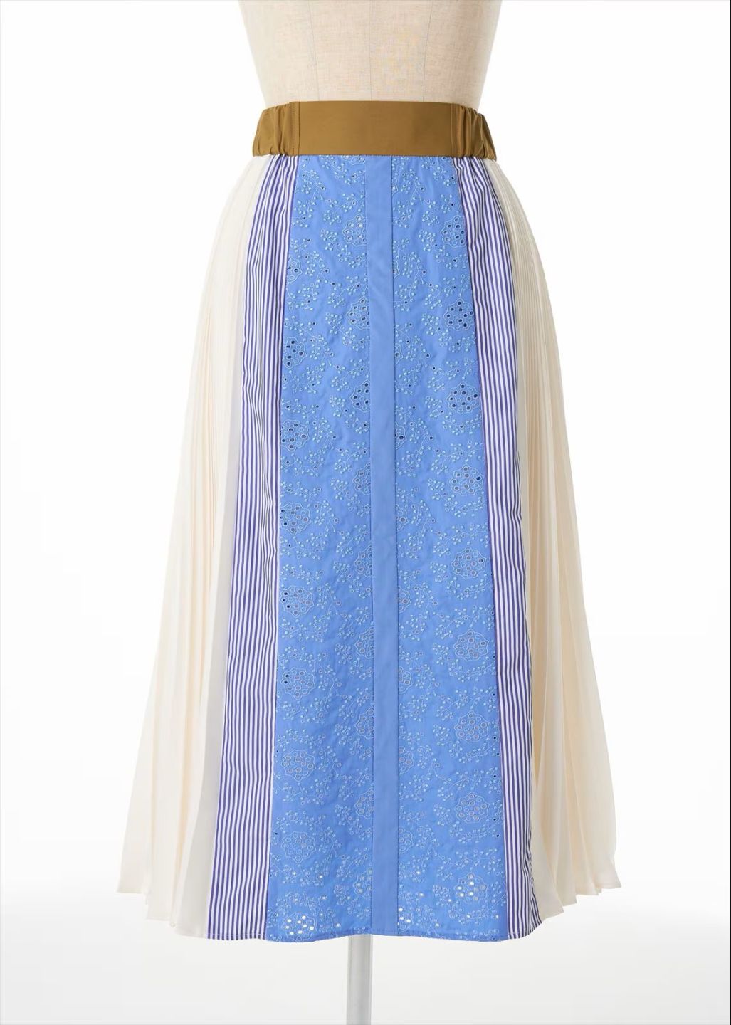 シャツパッチワークプリーツスカート～Rebirth Collection～