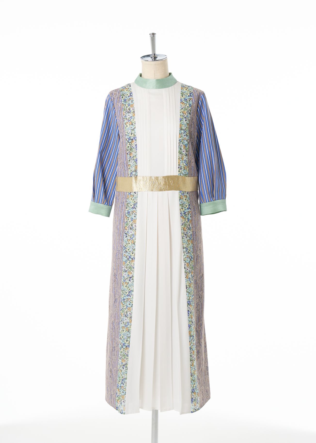 ADELLY スタンドパッチワークワンピース スタンドパッチワークワンピース | NEW | ADELLY ONLINE SHOP