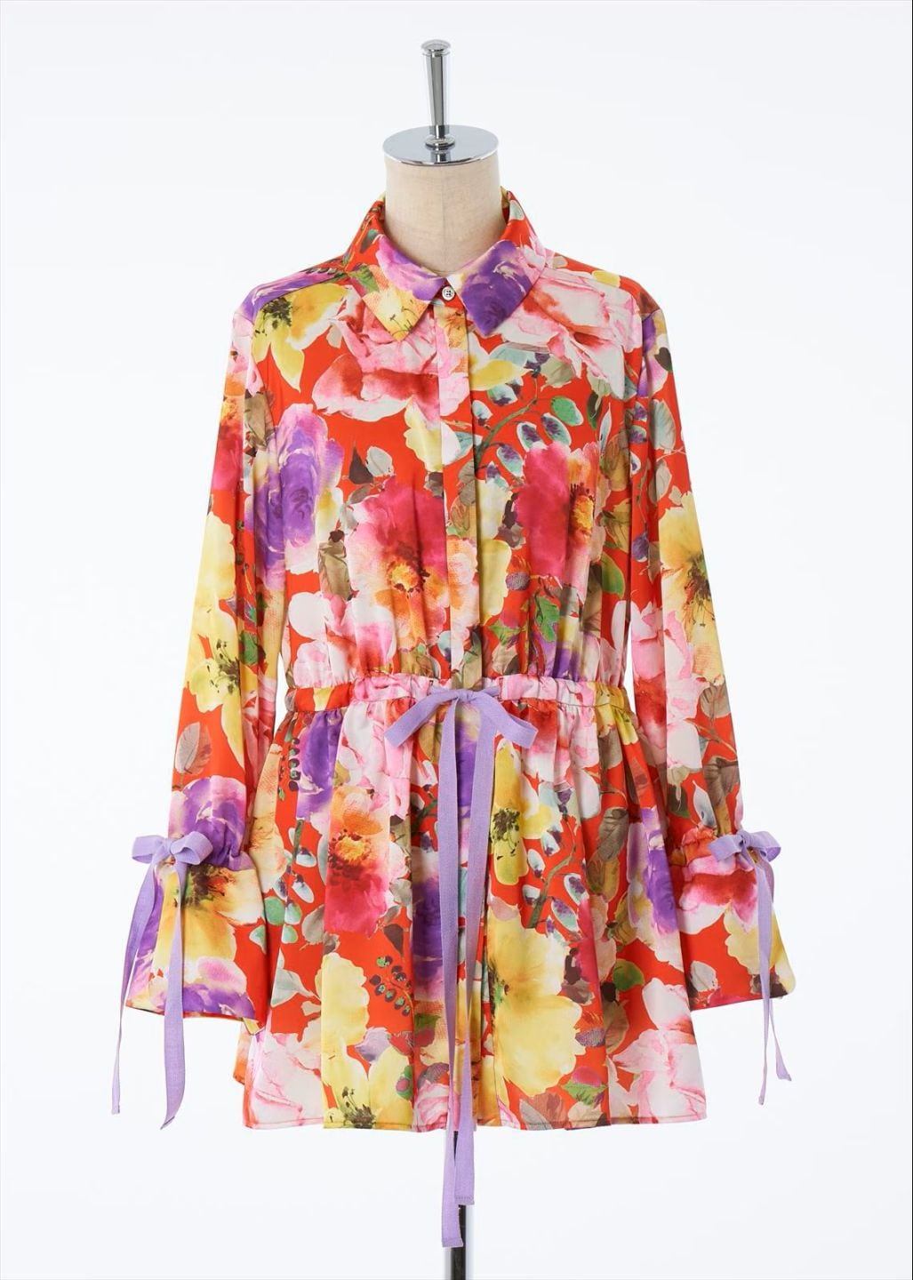 ラージフラワードロストシャツ