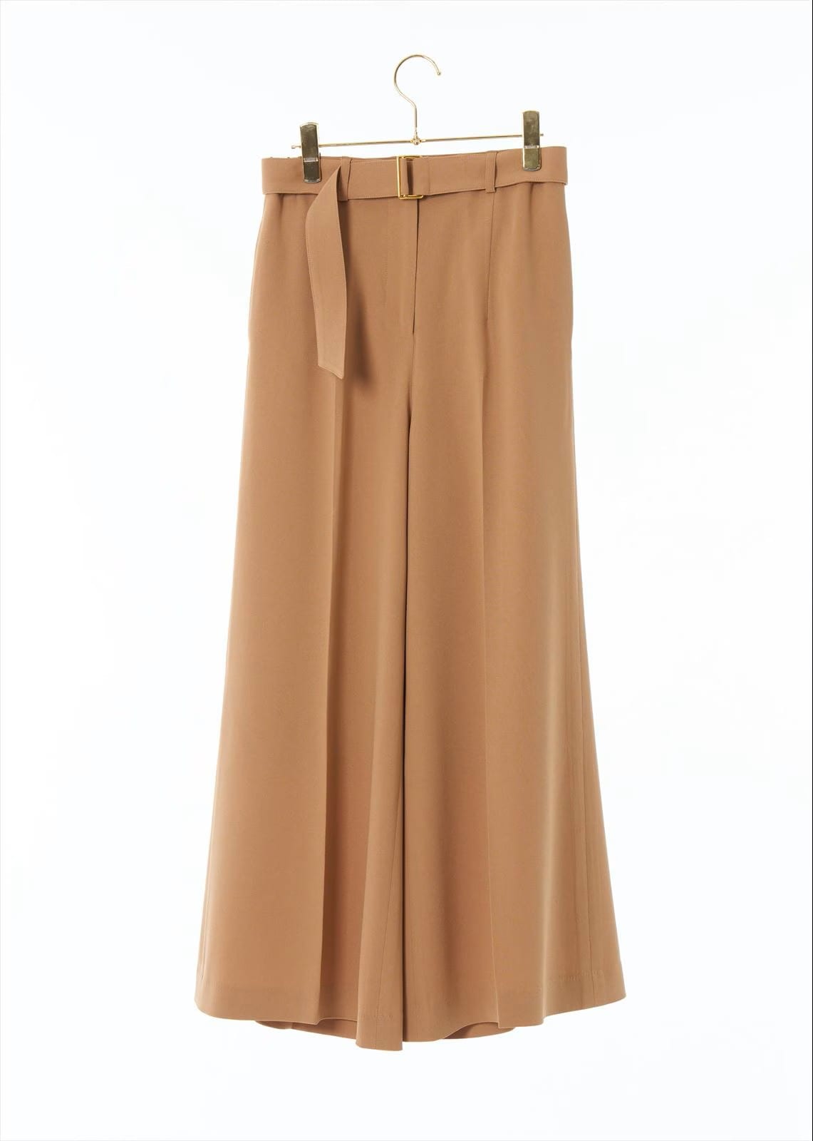 ウエストベルト付きフレアーパンツ