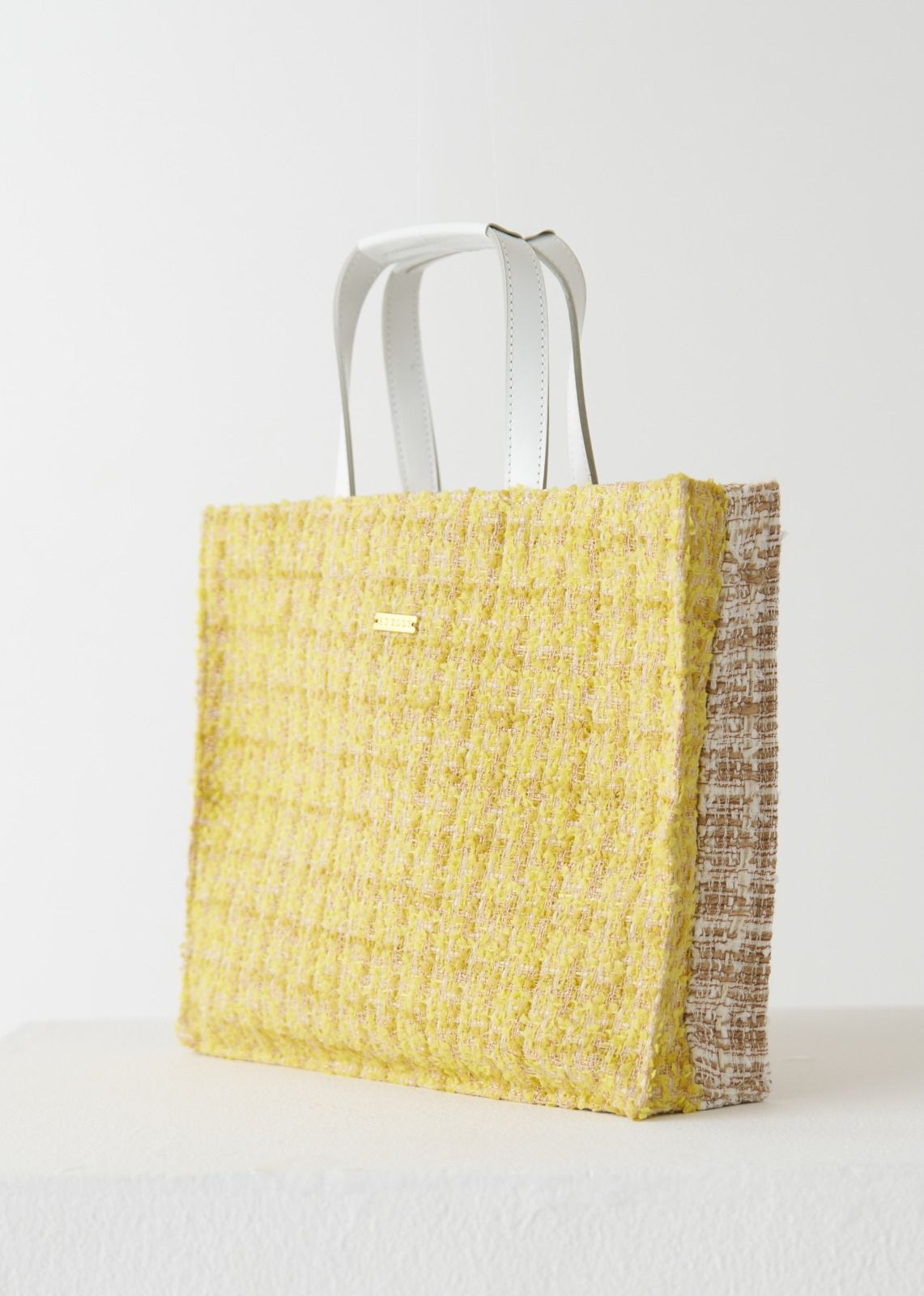 COLOR BLOCKING TWEED PETIT TOTE BAG | すべての商品 | ADELLY ONLINE 