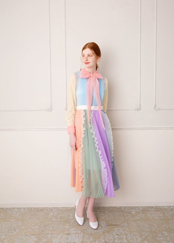 UNISEX＞パネルワークリボンシャツ | すべての商品 | ADELLY