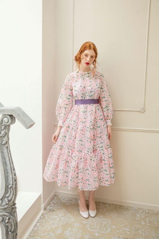 SAKURAティアードロングワンピース | NEW | ADELLY ONLINE SHOP