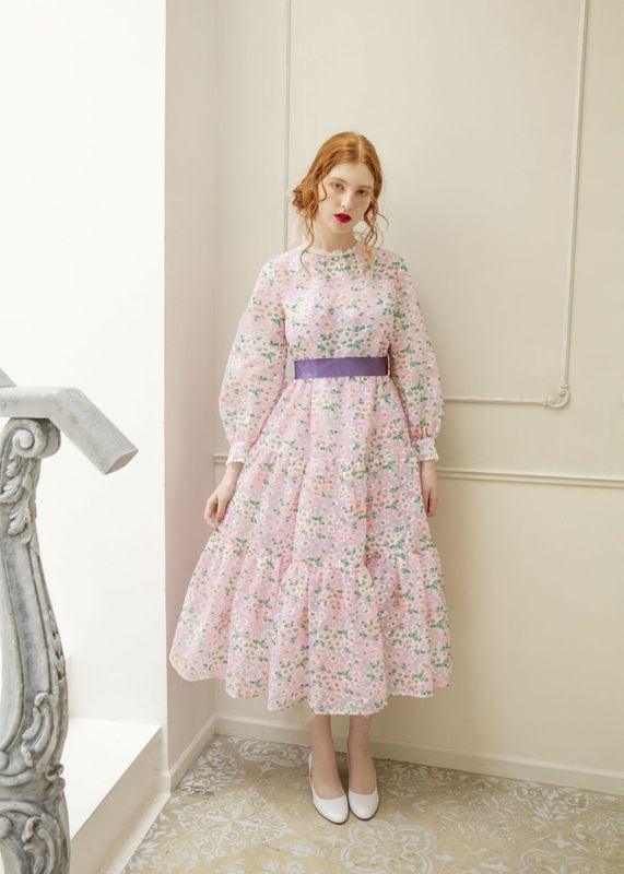 SAKURAティアードロングワンピース | NEW | ADELLY ONLINE SHOP