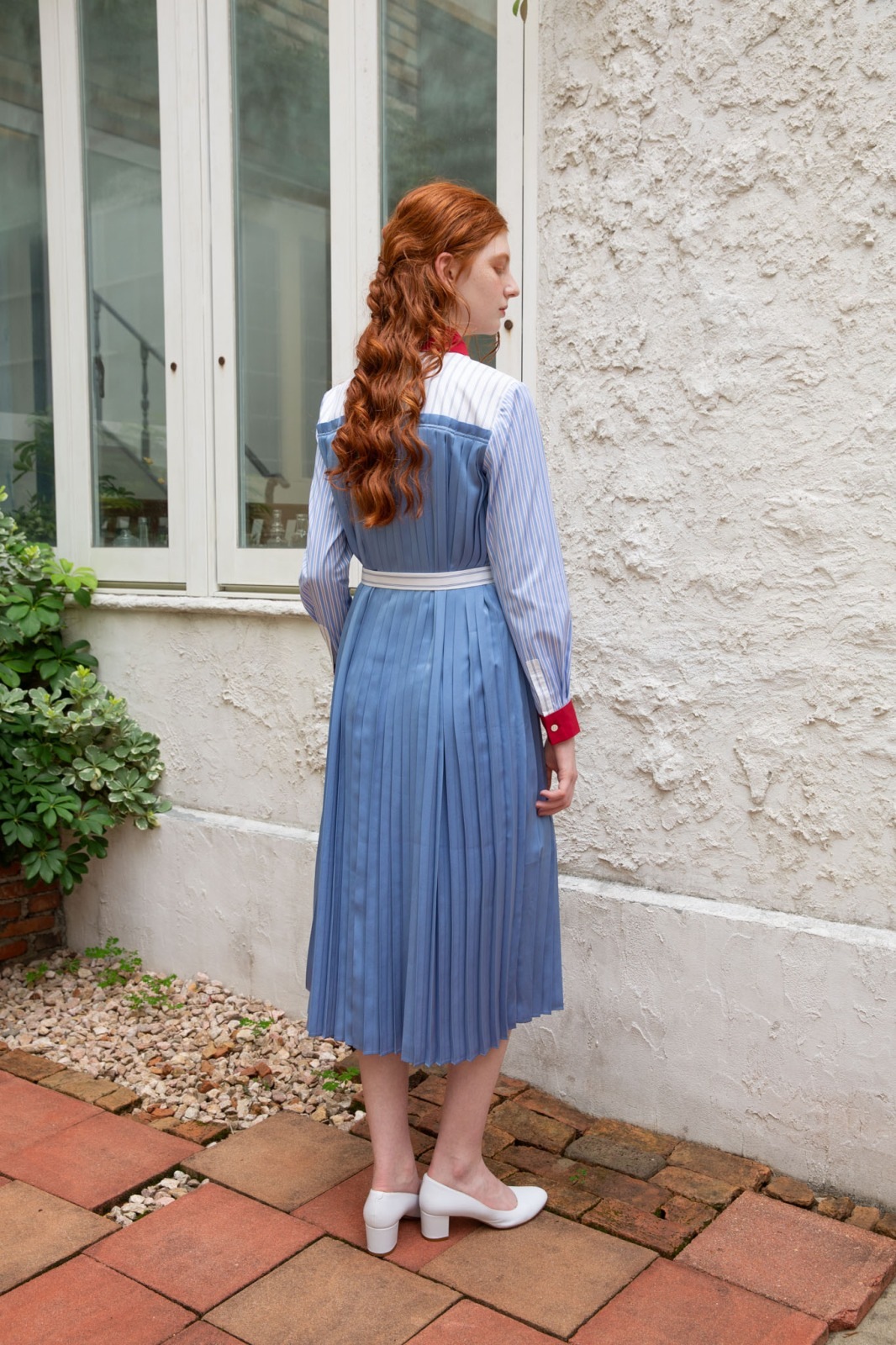 パッチワークプリーツワンピース | NEW | ADELLY ONLINE SHOP