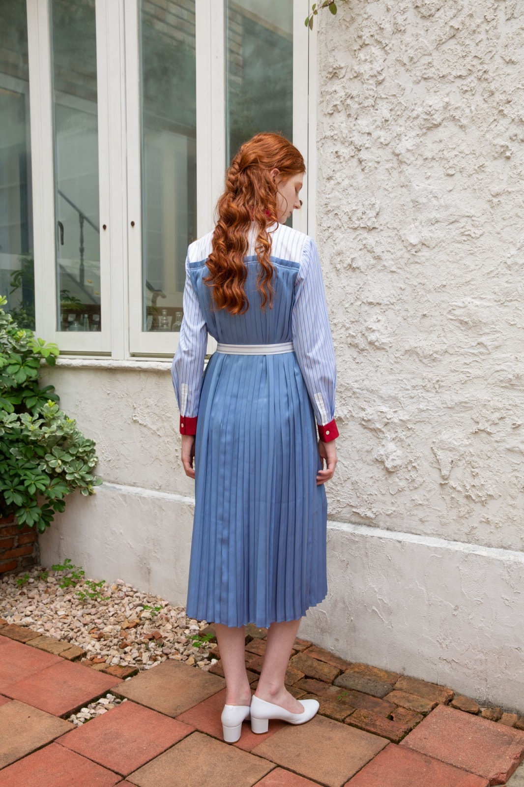 パッチワークプリーツワンピース | NEW | ADELLY ONLINE SHOP