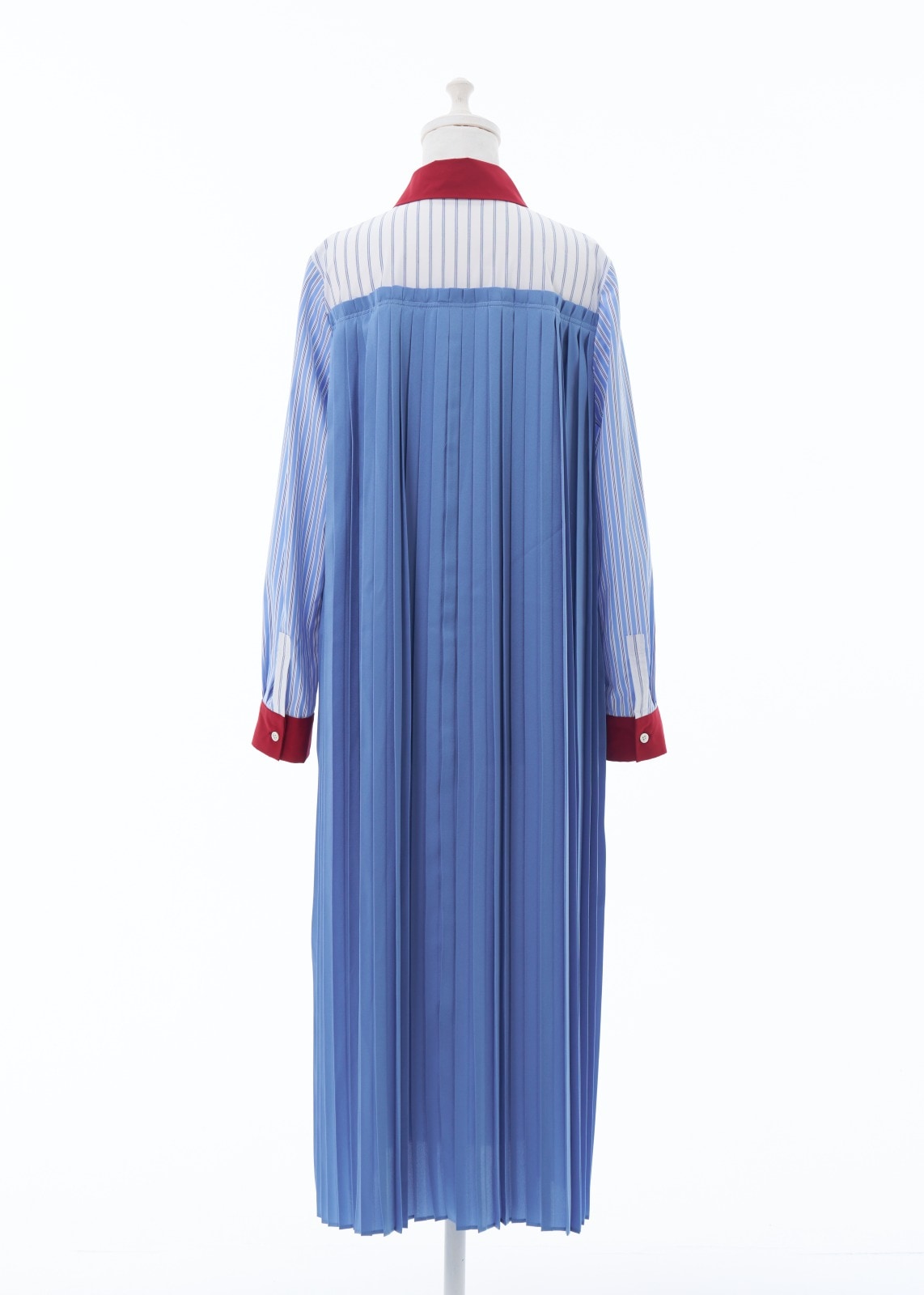 パッチワークプリーツワンピース