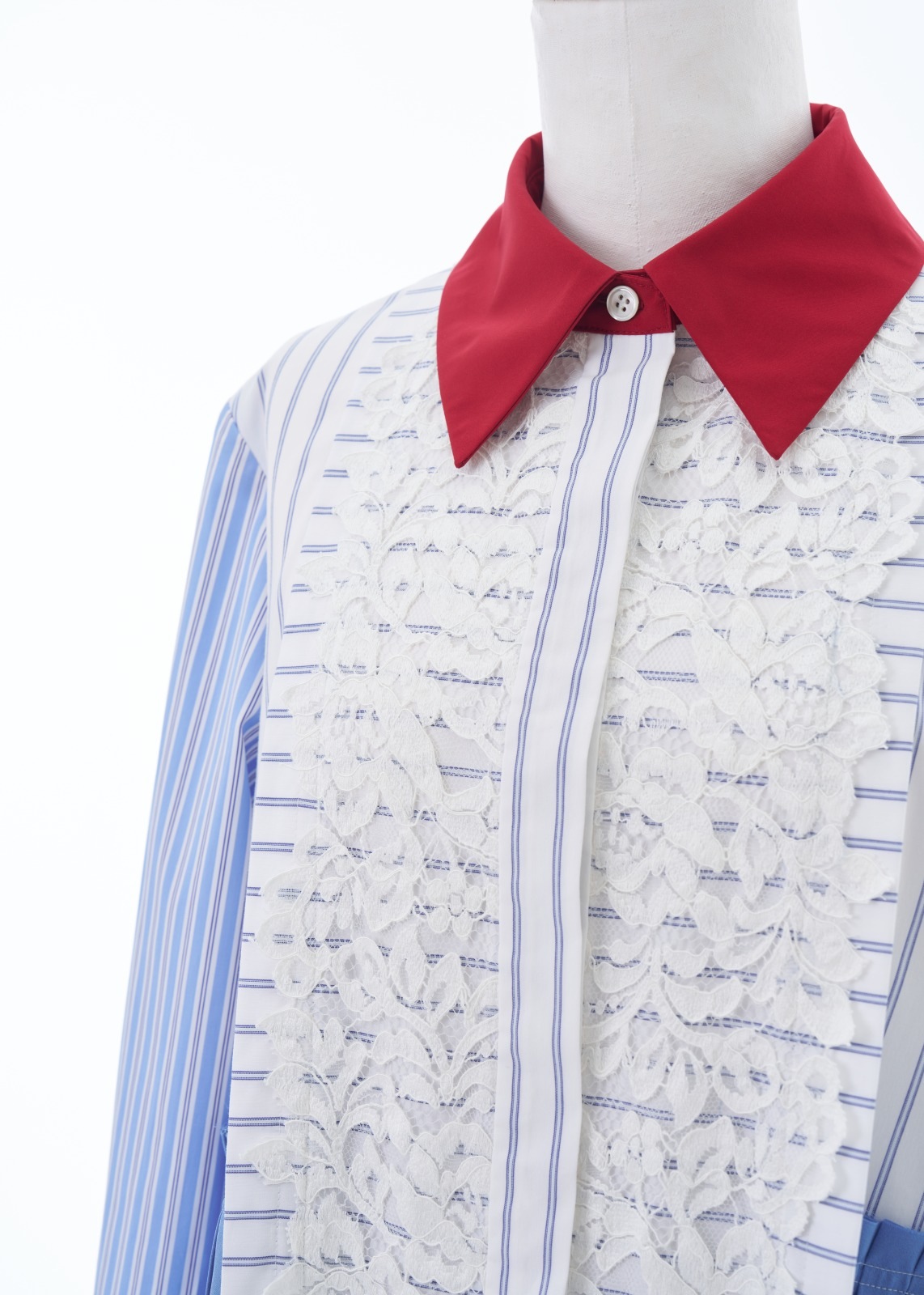 パッチワークプリーツワンピース