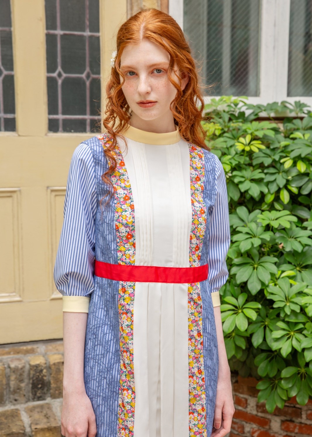 パッチワークワンピース