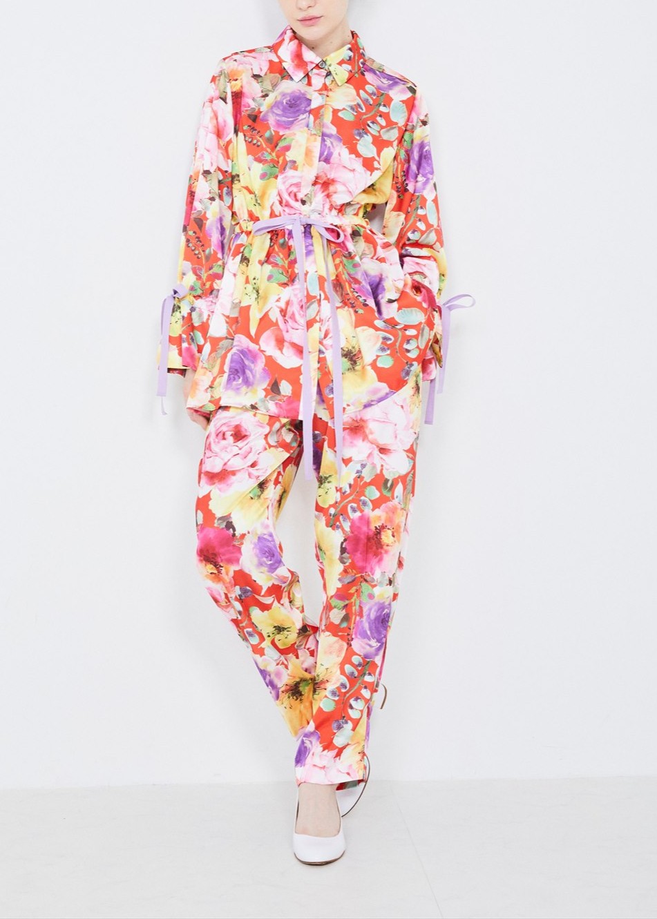 ラージフラワードロストパンツ