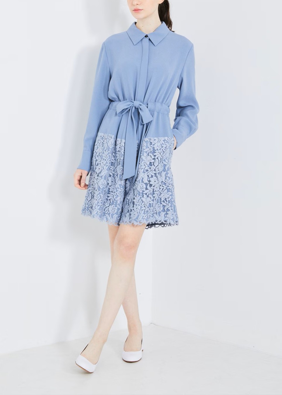 シャツスタイルオールインワン