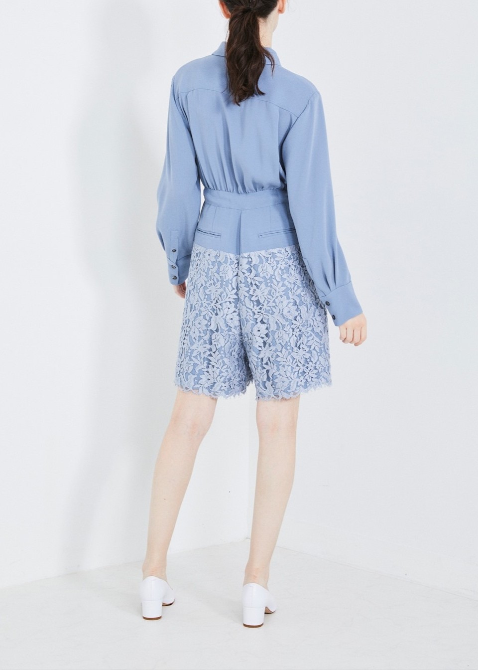 シャツスタイルオールインワン