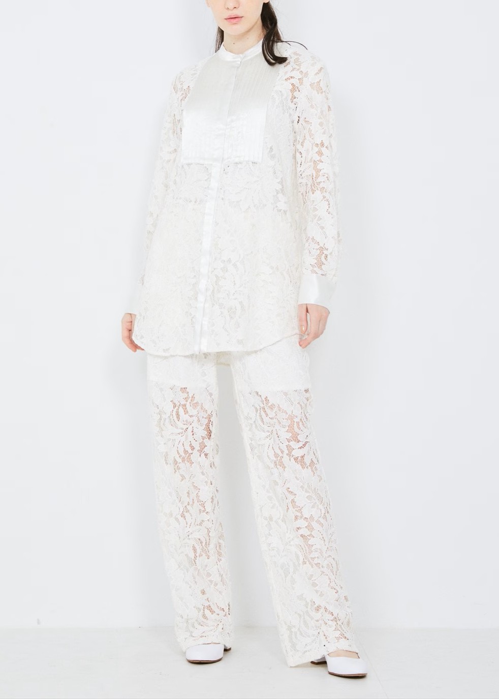 レースストレートパンツ