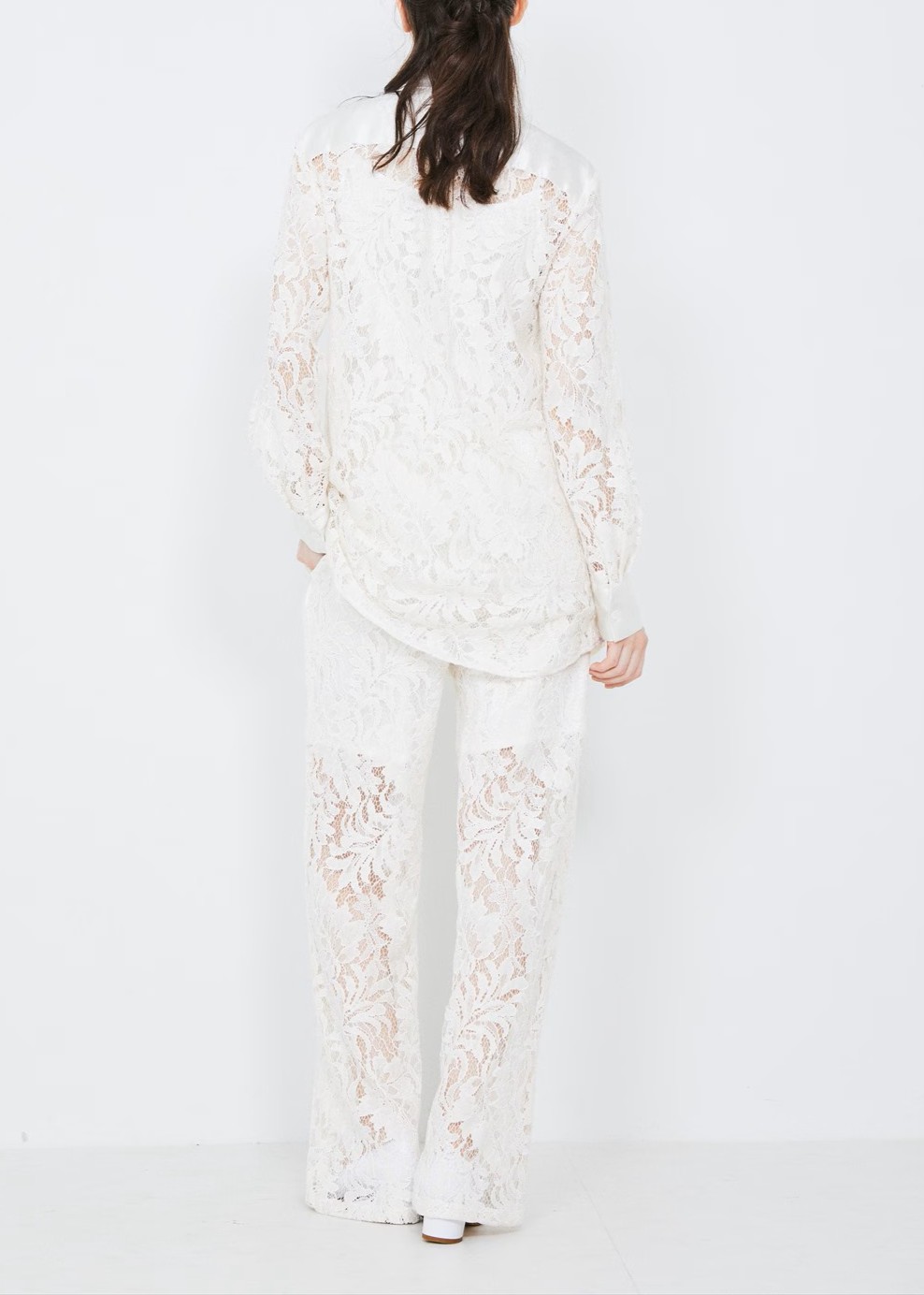 レースストレートパンツ