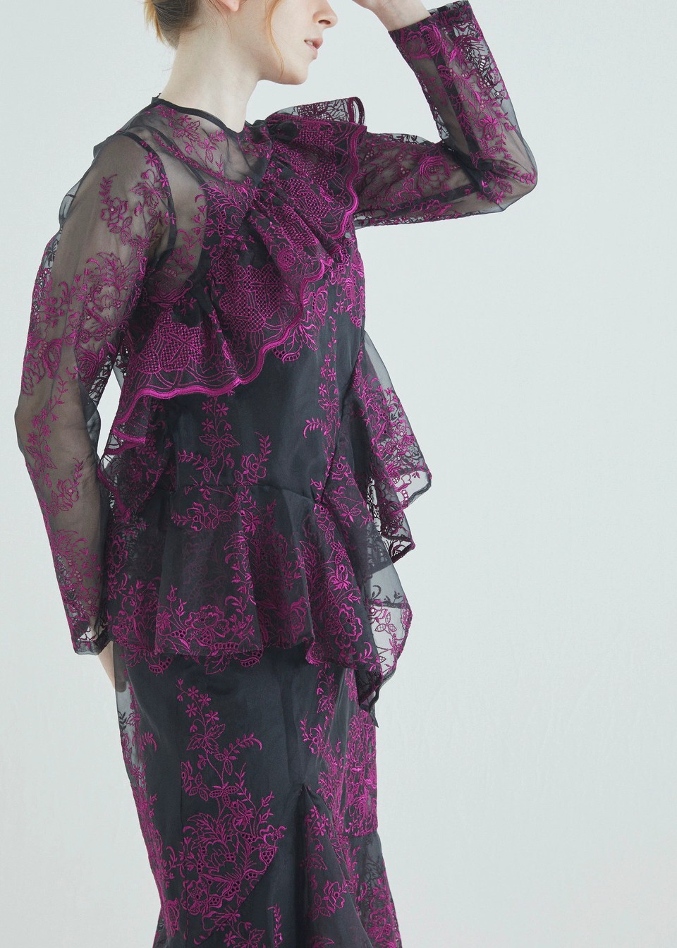 ランダムフリルワンピース