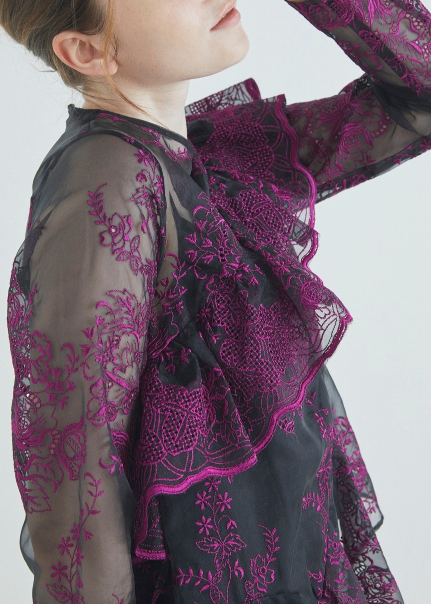 ランダムフリルワンピース