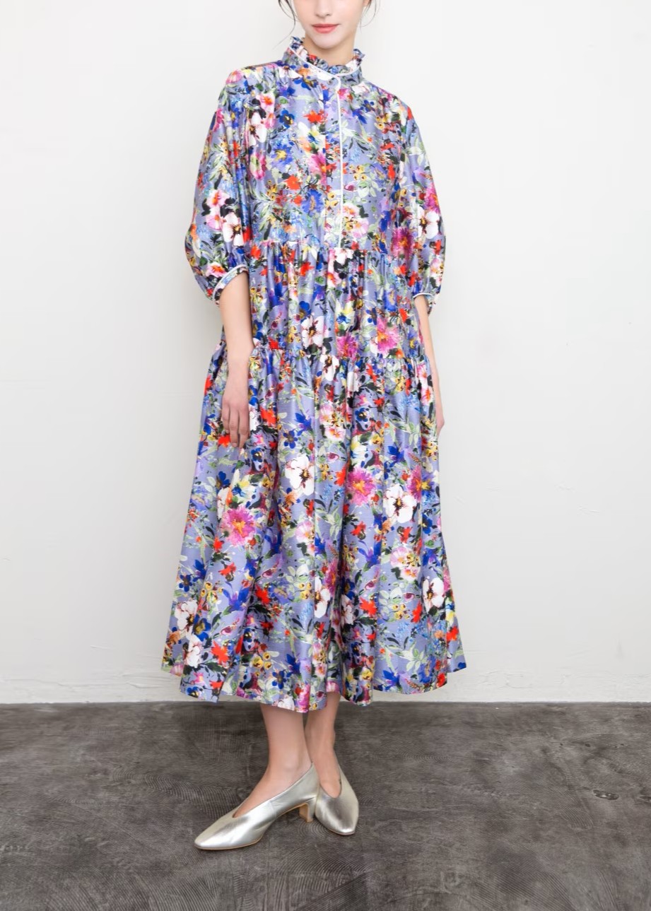 パイピングティアードワンピース