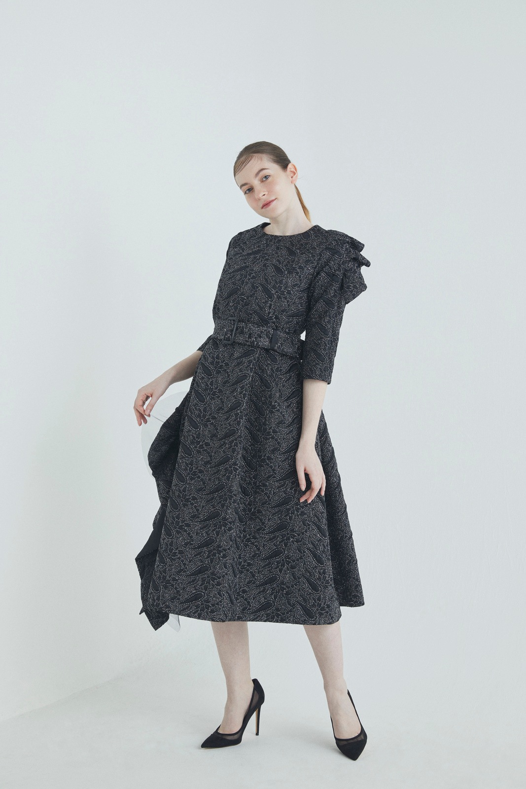 フリルベルトワンピース | ITEM CATEGORY,DRESS/ドレス | ADELLY