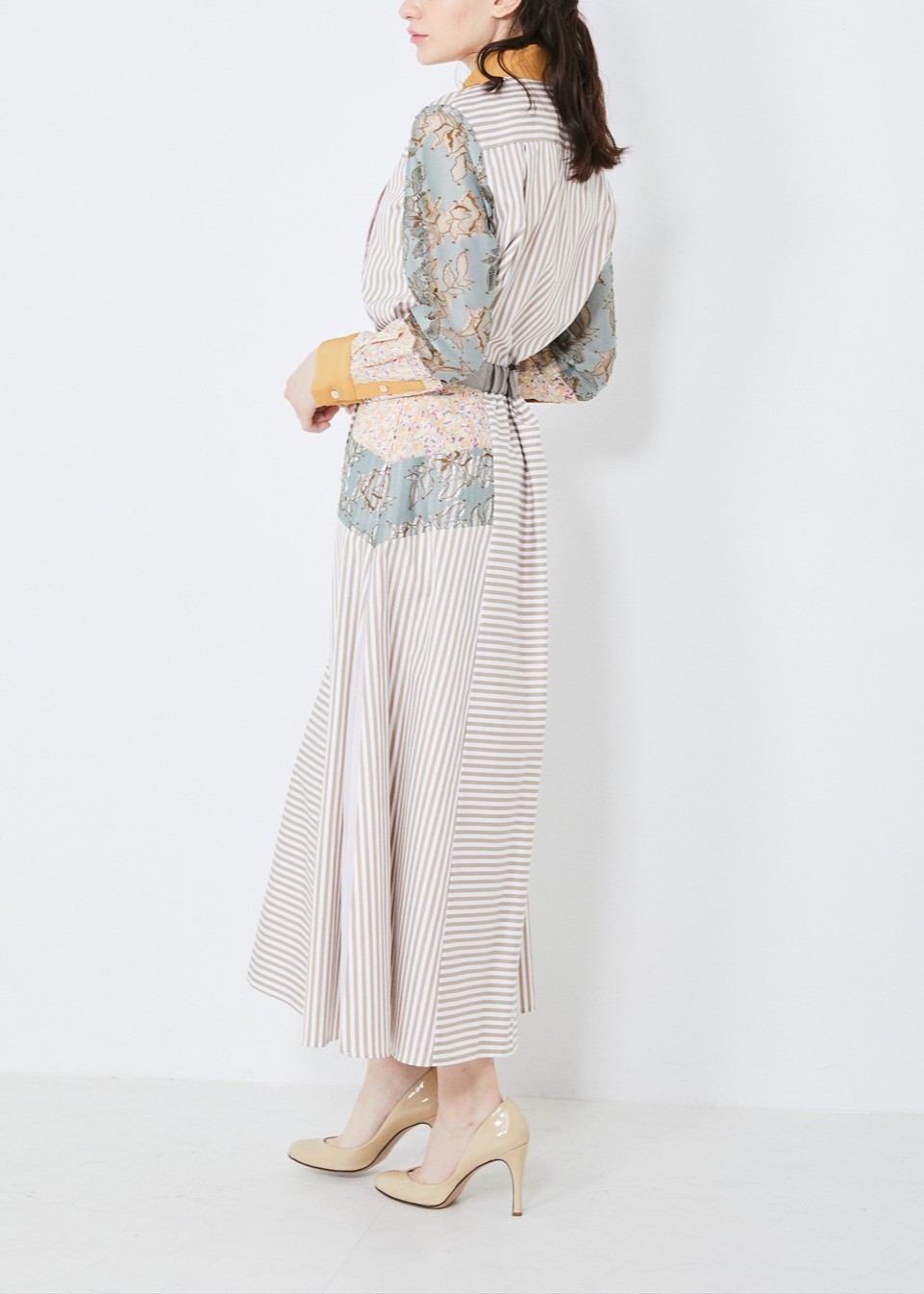 ピンタックパッチシャツ