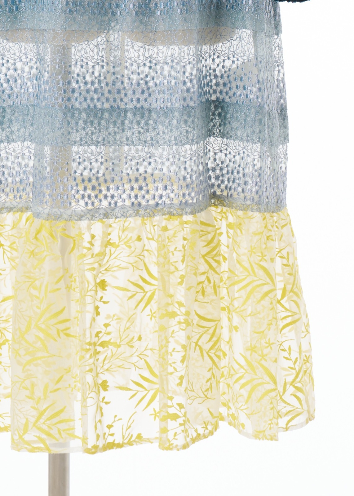 パッチワークティアードワンピース