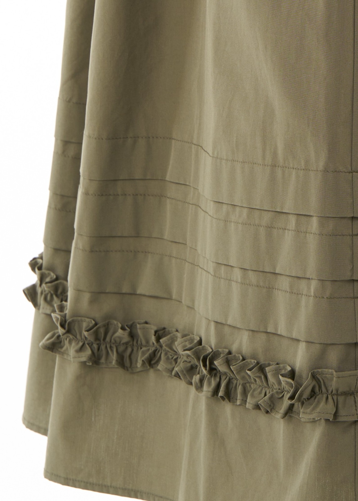 パッチワークフリルタックスカート