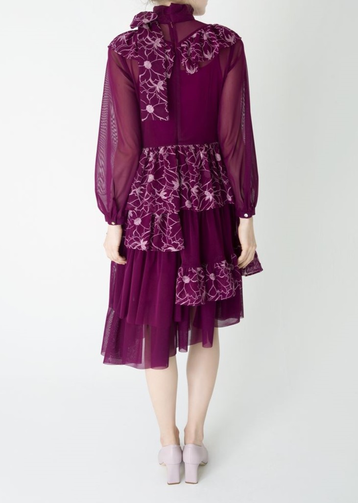 ランダムフリルワンピース