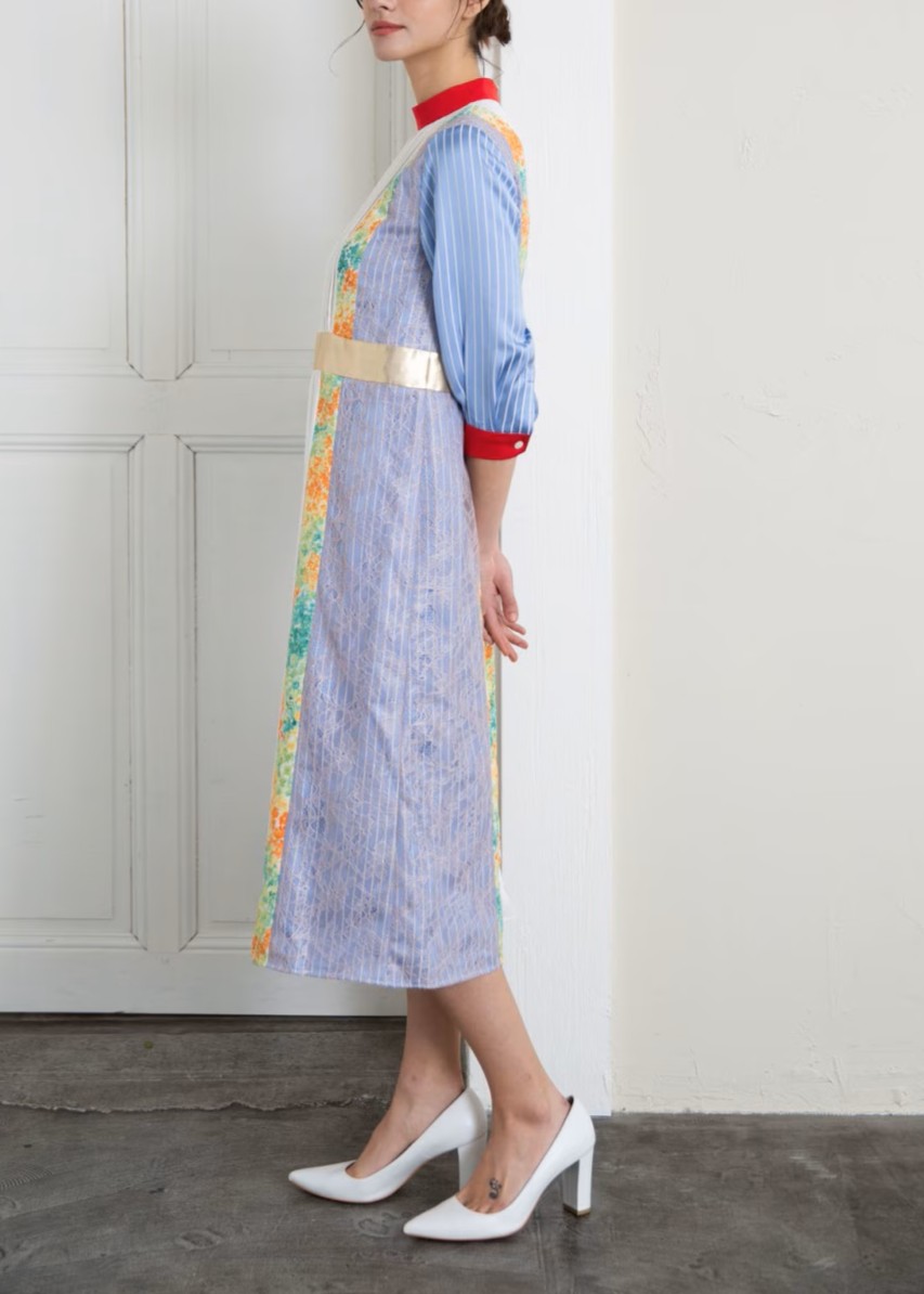 パッチワークワンピース