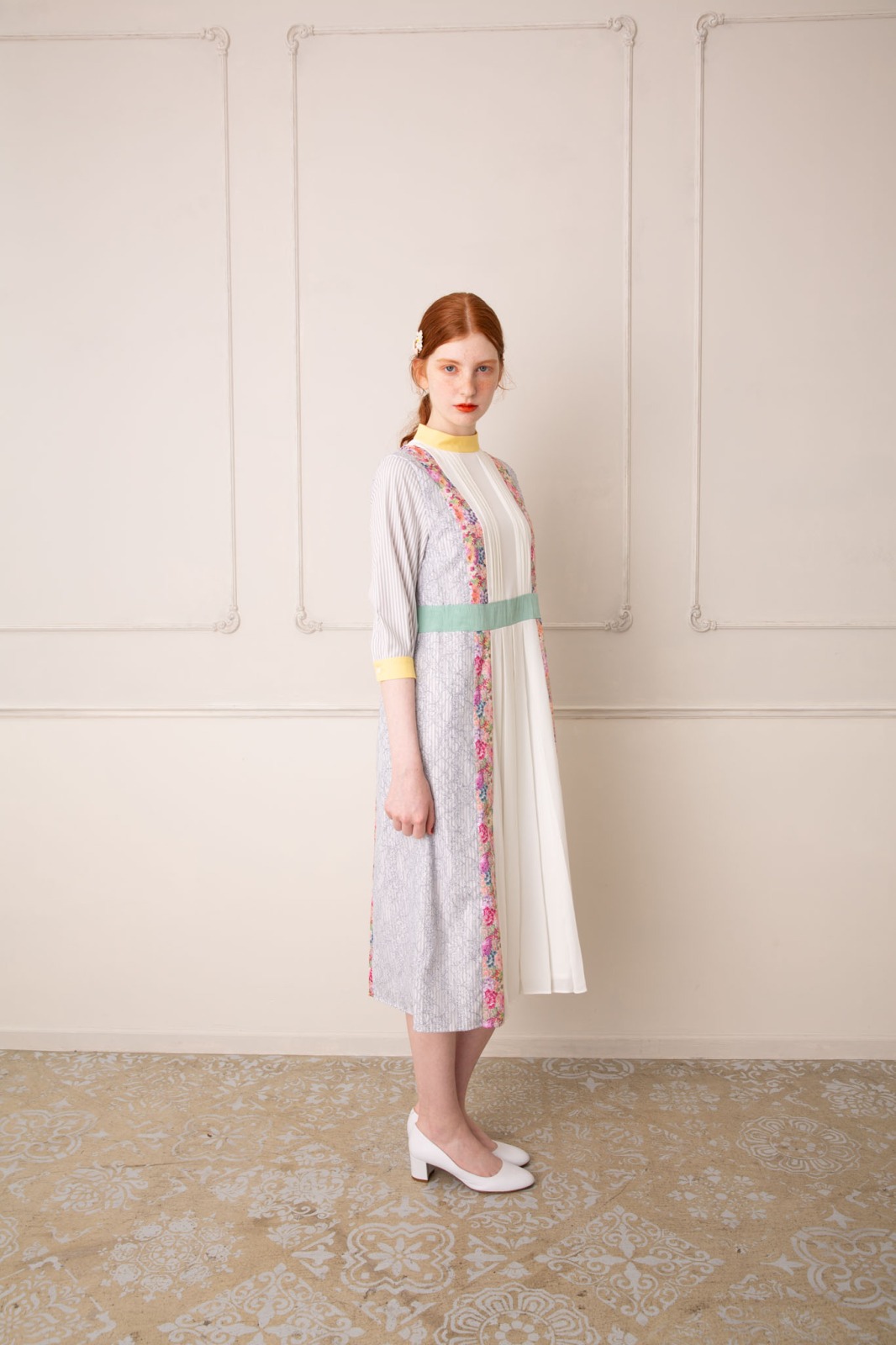 パッチワークワンピース