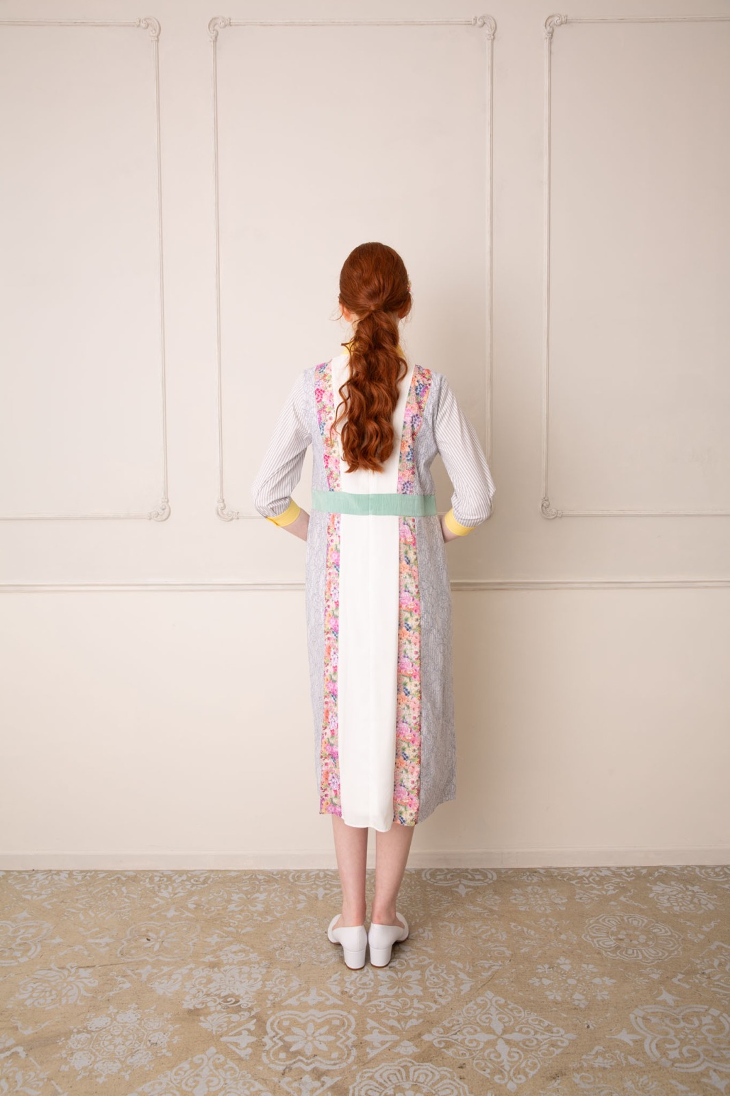 パッチワークワンピース