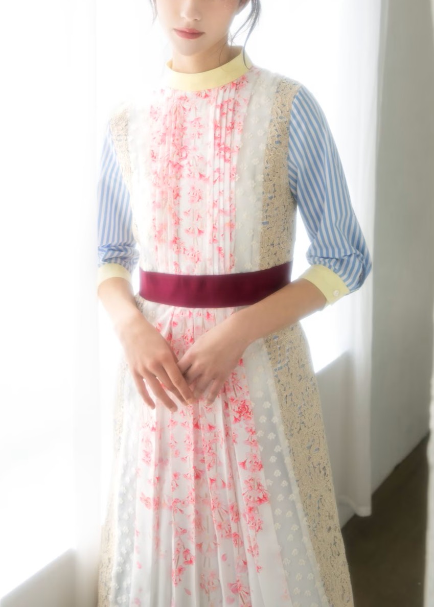 パッチワークワンピース