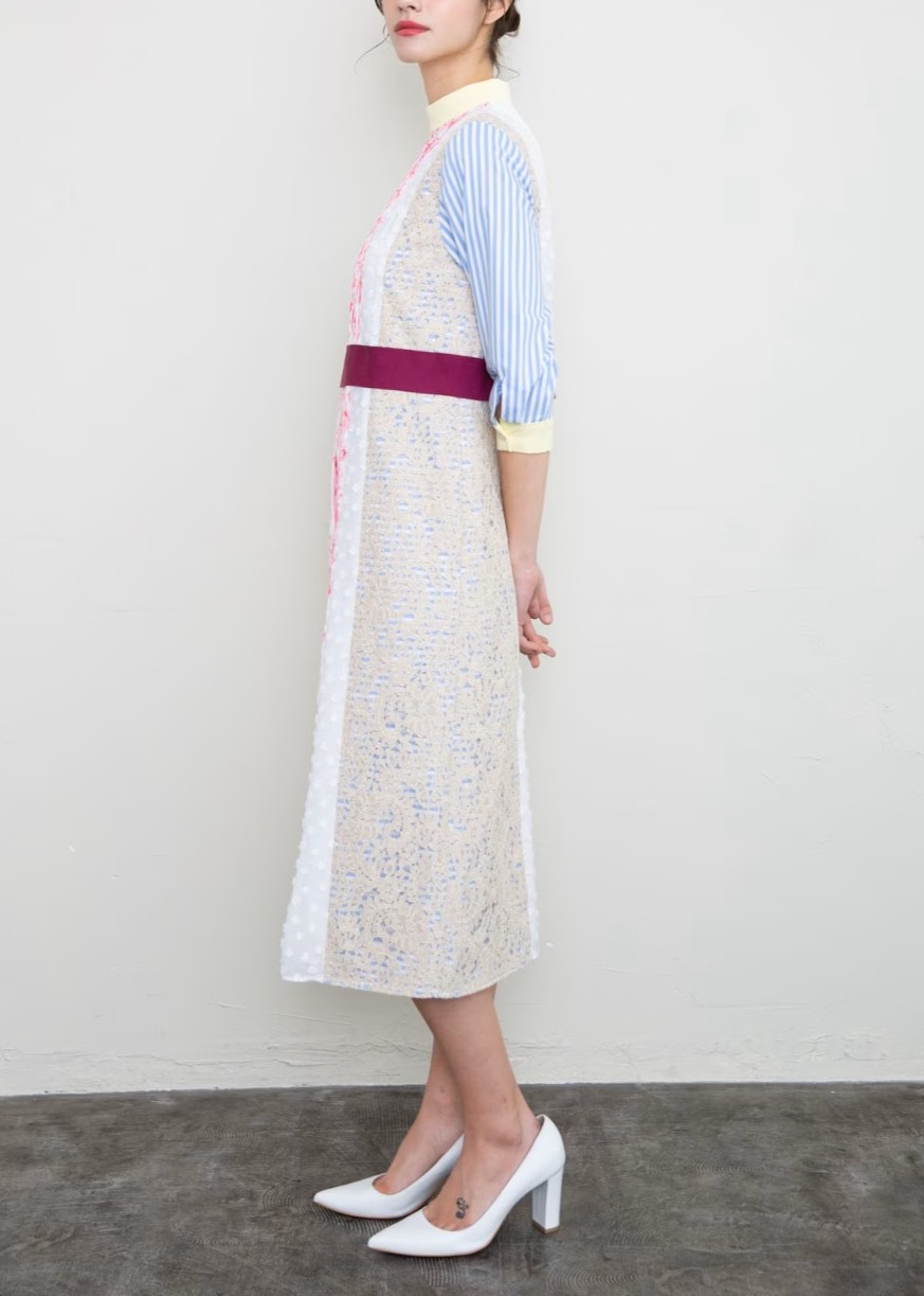 パッチワークワンピース