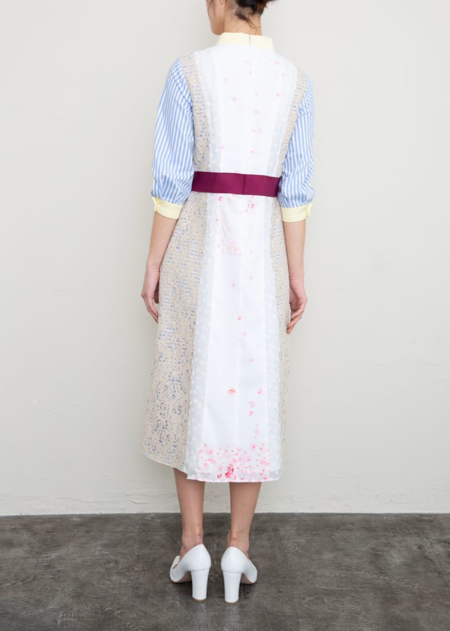 パッチワークワンピース