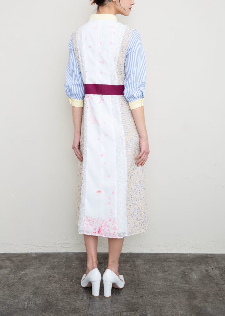 パッチワークワンピース