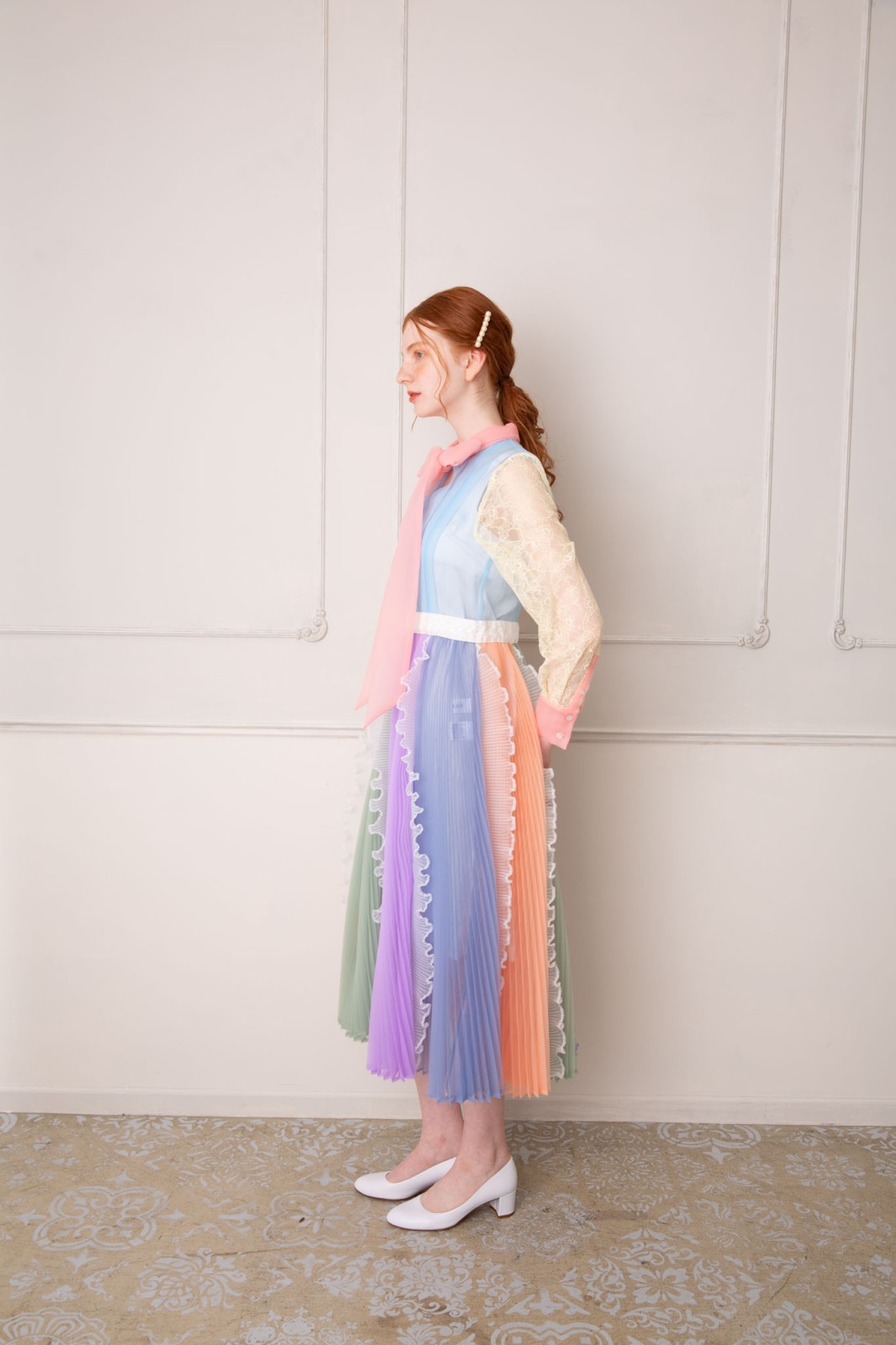 マルチミックスリボンワンピース