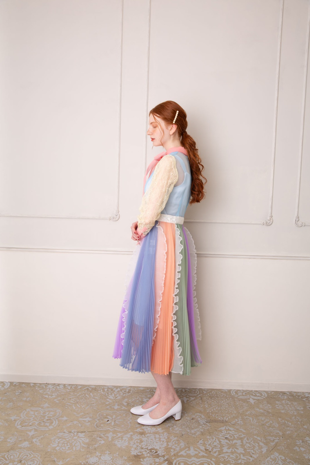 マルチミックスリボンワンピース