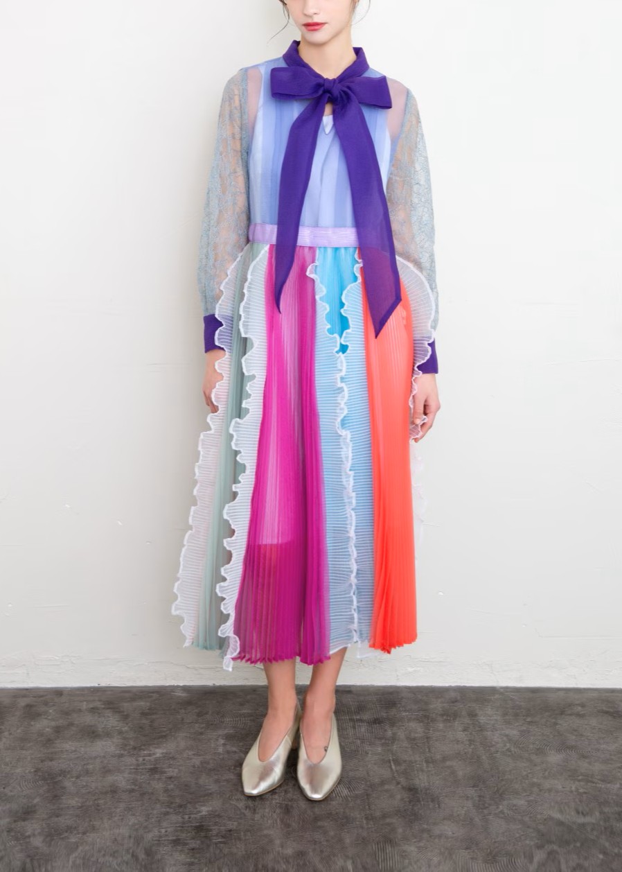 マルチミックスリボンワンピース