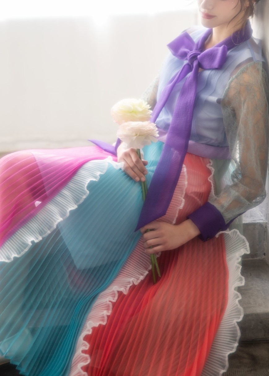 マルチミックスリボンワンピース