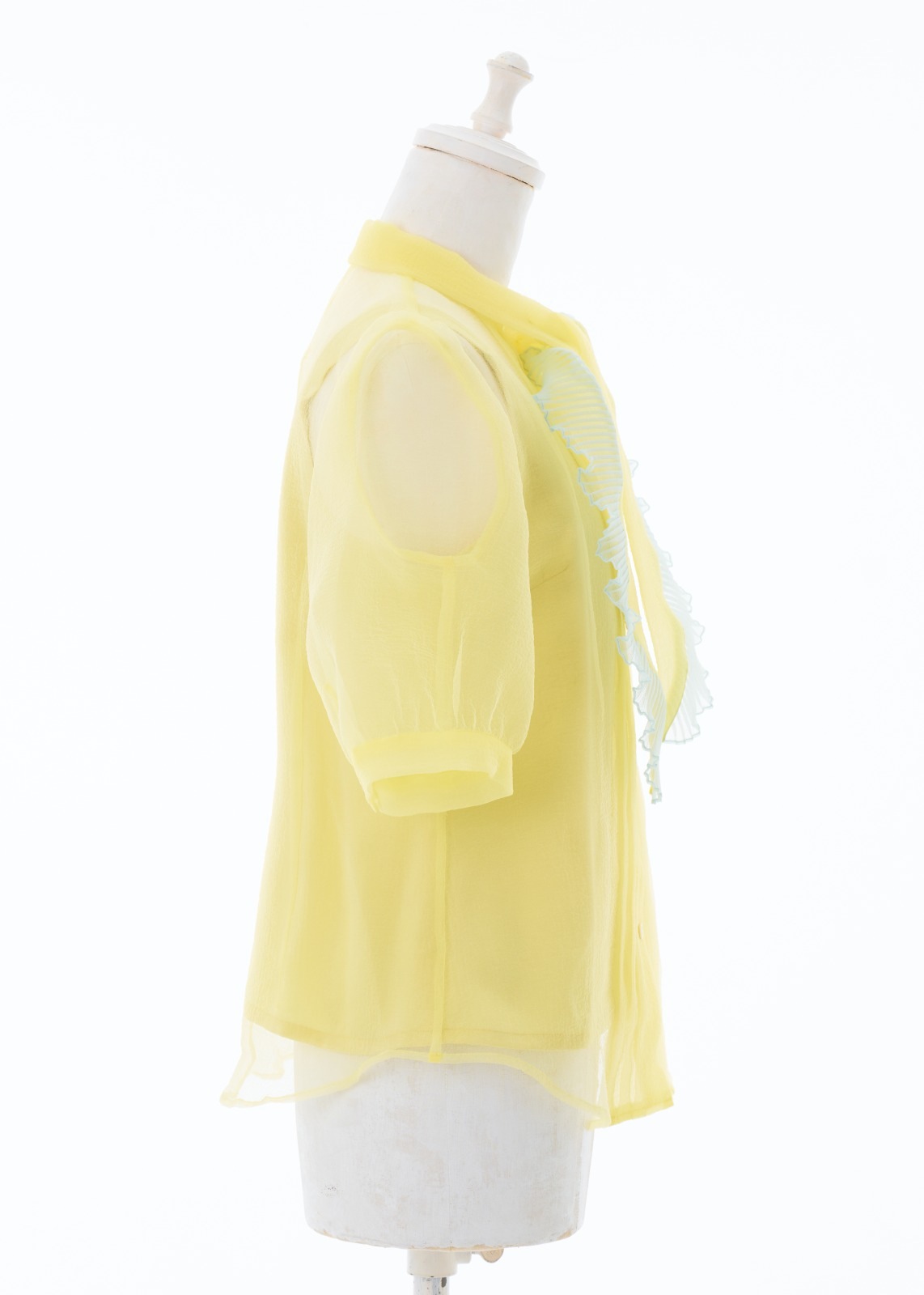 パネルプリーツボウタイブラウス