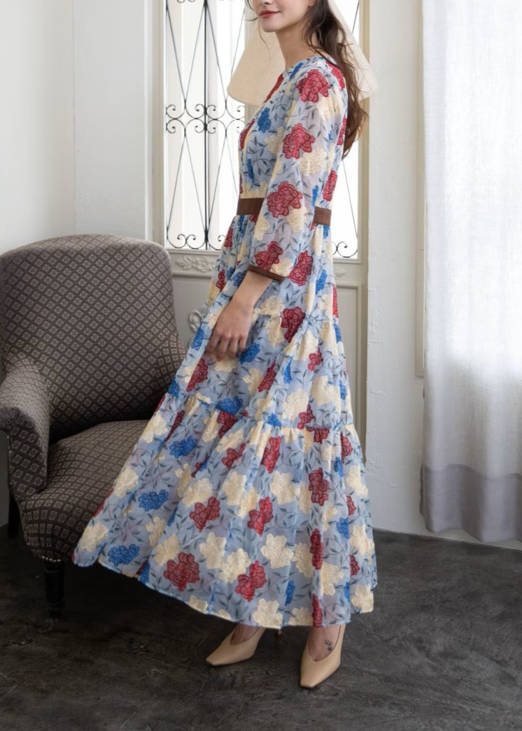 クルーネックティアードワンピース | ADELLY×AIRI KISAKI | ADELLY