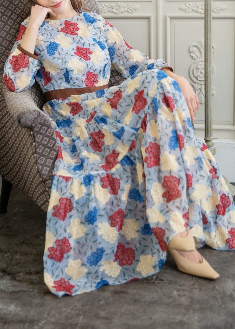 クルーネックティアードワンピース | ADELLY×AIRI KISAKI | ADELLY