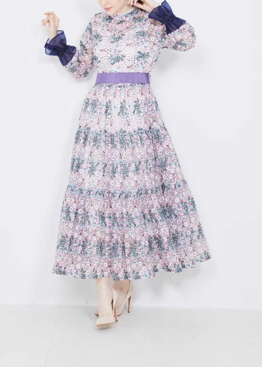 ティアードロングワンピース